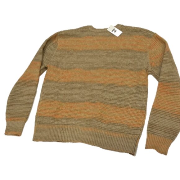 Mode of One Men Sweater Knit Crewneck Mango Sorbet Size M - Picture 2 of 5